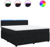 vidaXL Boxspringbett mit Matratze Schwarz 180x200 cm Samt 3290120 Bild 2