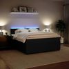 vidaXL Boxspringbett mit Matratze Schwarz 180x200 cm Samt 3290120 Bild 5