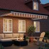 vidaXL Manuelle Gelenkarmmarkise mit LEDs Mehrfarbig 3,5 x 2,5 m 3419273 Bild 3