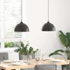 vidaXL Pendelleuchten 2 Stk. Höhenverstellbar E27 Schwarz Ø30cm Metall 4103451 Bild 3