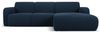 Micadoni Ecksofa Molino 4-Sitzer Rechts Boucle Dunkelblau Bild 1