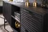 KAWOLA Sideboard LORCA Mango massiv schwarz 2 Türen 2 Schubladen 81 x 40 x 170 cm Bild 4