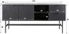 KAWOLA Sideboard LORCA Mango massiv schwarz 2 Türen 2 Schubladen 81 x 40 x 170 cm Bild 5