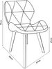 Esszimmerstuhl Älmhult 6-er Set 78x47x52 cm Kunstleder Weiß [en. casa] Bild 4