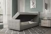 Boxspringbett Gästebett MARKOS 100x220cm Bettkasten Seite Rechts Stoff Violett Bild 2