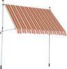 TrendLine Balkon-Markise 2,5 x 1,3 m orange-weiß gestreift Bild 3