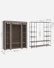 SONGMICS Stoffschrank, faltbar, Vliesstoff, 45 x 150 x 175 cm, Taupe Bild 4