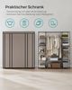 SONGMICS Stoffschrank, faltbar, Vliesstoff, 45 x 150 x 175 cm, Taupe Bild 2