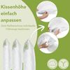 Dreamstar Microfaserkissen Kopfkissen - einzeln & 2er Set - 40x80 & 80x80 cm - weich & fest, Füllung: 100% Polyester, Seitenschläfer, Bauchschläfer, Rückenschläfer, Reißverschluss für Füllung - waschbar - allergikerfreundlich - Bild 3