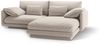 Micadoni Ecksofa Torino 3-Sitzer Rechts Strukturierter Stoff Helles Beige Bild 4