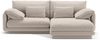 Micadoni Ecksofa Torino 3-Sitzer Rechts Strukturierter Stoff Helles Beige Bild 1