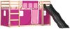 vidaXL Etagenbett mit Rutsche und Gardinen Rosa 80x200 cm 3284118 Bild 3