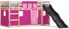 vidaXL Etagenbett mit Rutsche und Gardinen Rosa 80x200 cm 3284118 Bild 2