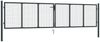 vidaXL Maschen-Gartentor verzinkter Stahl 400 x 100 cm Grau 145777 Bild 2
