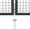vidaXL Maschen-Gartentor verzinkter Stahl 400 x 100 cm Grau 145777 Bild 5