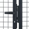 vidaXL Maschen-Gartentor verzinkter Stahl 400 x 100 cm Grau 145777 Bild 4