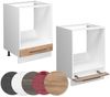 Herdumbauschrank Fame-Line Goldkraft Eiche 60 cm ohne Arbeitsplatte Vicco Bild 5