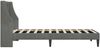 vidaXL Bettrahmen mit Kopfteil Dunkelgrau 100 x 203 cm Samt 42027462 Bild 5