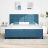 vidaXL Boxspringbett mit Matratze Dunkelblau 200 x 200 cm Samt 3339858 Bild 3