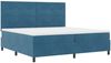 vidaXL Boxspringbett mit Matratze Dunkelblau 200 x 200 cm Samt 3339858 Bild 5