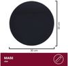 HOOZ Servierplatte Glasablage Ø 30 cm Sicherheitsglas 6mm – Tisch & Deko Rund Schwarz, ESG Glas, (Dekoplatte Glas, 1-tlg, pflegeleichte Glasplatte), Präsentationsplatte, Käseplatte, Tortenplatte, Glas Tablett für Feiern Bild 2