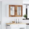 vidaXL Küchen-Hängeschrank mit Glastür Altholz-Optik Holzwerkstoff 853615 Bild 3