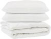 vidaXL Bettdecke mit Kissen 3 pcs Weiß Mikrofaser 3377698 Bild 2