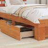 vidaXL Bettrahmen Wachsbraun 80 x 200 cm Massives Kiefernholz 872547 Bild 4