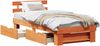 vidaXL Bettrahmen Wachsbraun 80 x 200 cm Massives Kiefernholz 872547 Bild 2