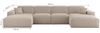Wohnlandschaft Sofa U-Form CELES PREMIUM in Stoff Sven Dunkelgrau Bild 2