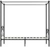 vidaXL Himmelbett-Gestell Schwarz Metall 100x200 cm [284434] Bild 4
