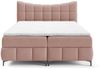 Boxspringbett Schlafzimmerbett CHARLES PREMIUM 200x200cm Stoff Aragon Rosa Bild 3