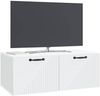 vidaXL Wandmontierter TV-Schrank Weiß 78,5 x 41 x 30 cm Holzwerkstoff 898685 Bild 2