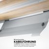 bümö höhenverstellbarer Schreibtisch R-Serie 200x80 cm in Asteiche, Gestell in Graphit - großer PC Tisch für's Büro manuell höhenverstellbar, Computertisch verstellbar, RS-20-R-G Bild 5