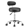CASARIA® Rollhocker mit Lehne Höhenverstellbar Schwarz Bild 1