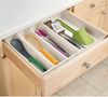 Besteckkasten Schubladen Organizer Besteckeinsatz ausziehbar mDesign creme Bild 2
