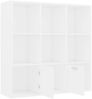 vidaXL Bücherregal Weiß 98 x 30 x 98 cm Spanplatte [801116] Bild 5