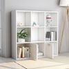 vidaXL Bücherregal Weiß 98 x 30 x 98 cm Spanplatte [801116] Bild 4
