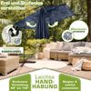 tillvex® Alu Sonnenschirm Rechteckig Ø 330 cm Navy-Blau + Abdeckung mit Kurbel | Ampelschirm Eckig mit Ständer & Windschutz | Gartenschirm UV-Schutz Aluminium | Kurbelschirm Marktschirm wasserdicht 360° drehbar Bild 3