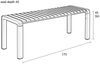 Gartenbank - Vondel 175 cm - Beige Bild 5