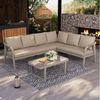 HAUSS SPOLE Gartenlounge-Set für bis zu 6 Personen,Gartenmöbel Sitzgruppe mit Ecksofa & Couchtisch, (Outdoor-Ecklounge mit modularer Sitzlandschaft und integrierter Tischlösung für Garten- und Terrassenbereiche) Bild 2