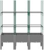 vidaXL Pflanzkübel mit Rankgitter Hellgrau 120x40x142,5 cm PP 367957 Bild 3