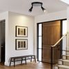 ZMH LED Deckenstrahler 2 Flammig Schwarz Wohnzimmer Deckenleuchte Verstellbar Strahler GU10 Strahler Moderne Lampe Bild 2