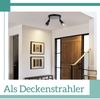 ZMH LED Deckenstrahler 2 Flammig Schwarz Wohnzimmer Deckenleuchte Verstellbar Strahler GU10 Strahler Moderne Lampe Bild 4
