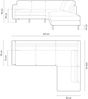 Micadoni Symmetrisches Ecksofa Eden 4-Sitzer Rechts Samt Beige Bild 5
