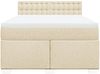 vidaXL Boxspringbett mit Matratze Creme 160x200 cm Stoff 3285958 Bild 4