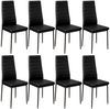 tectake Esszimmerstuhl Set Esszimmerstuhl (8er Set, 8 St), gepolstert mit Kunstlederbezug Bild 5