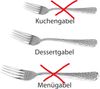 Solex Lena Besteckset Dessertgabel 12 Stück Hammerschlagoptk Bild 2