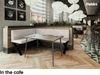 MEBLINI Eckbank für Esszimmer mit ausziehbarem Tisch - Küchenbank - Essecke - Sitzecke Küche - ERIC - X-Beine 128x168x87cm Links - Beige Samt/M Weiß Matt Bild 4
