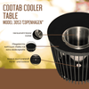COOTAB Cooler Table COPENHAGEN 4-in-1 Loungetisch mit Edelstahl-Weinkühler Bild 3